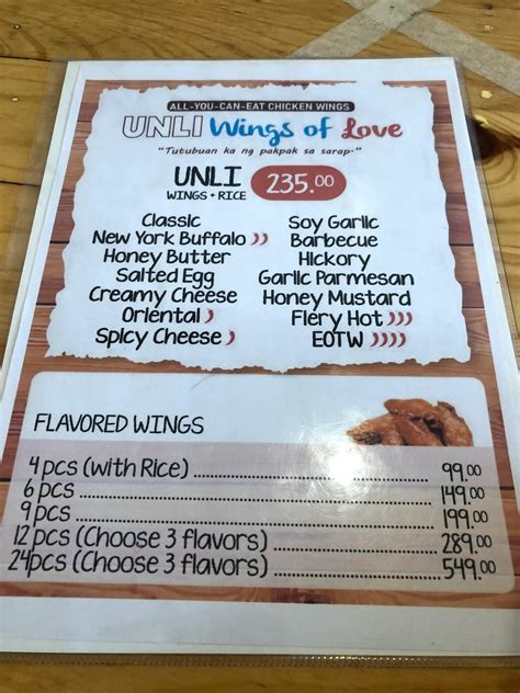 UNLI Wings of Love .